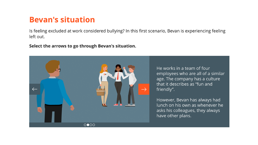 Screensot 4 of Workplace Bullying online course 