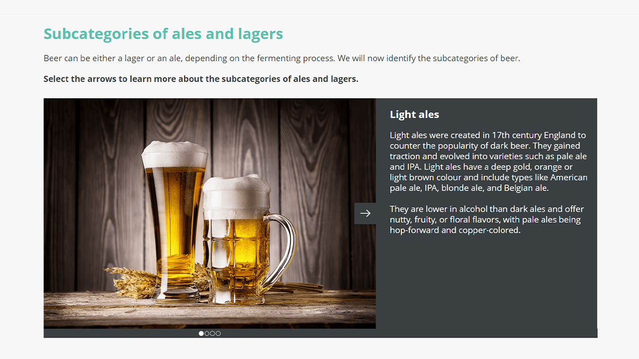 Screensot 4 of Advanced Beer Knowledge online course 