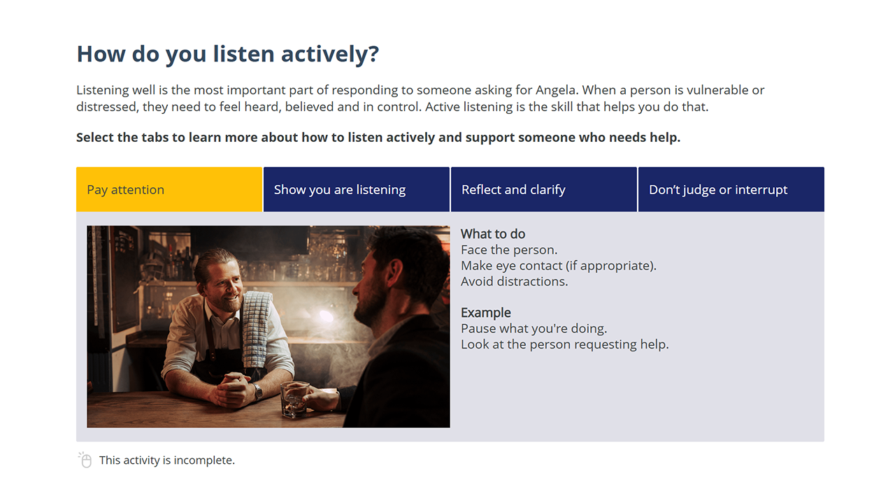 Screensot 3 of Ask for Angela (UK) online course 