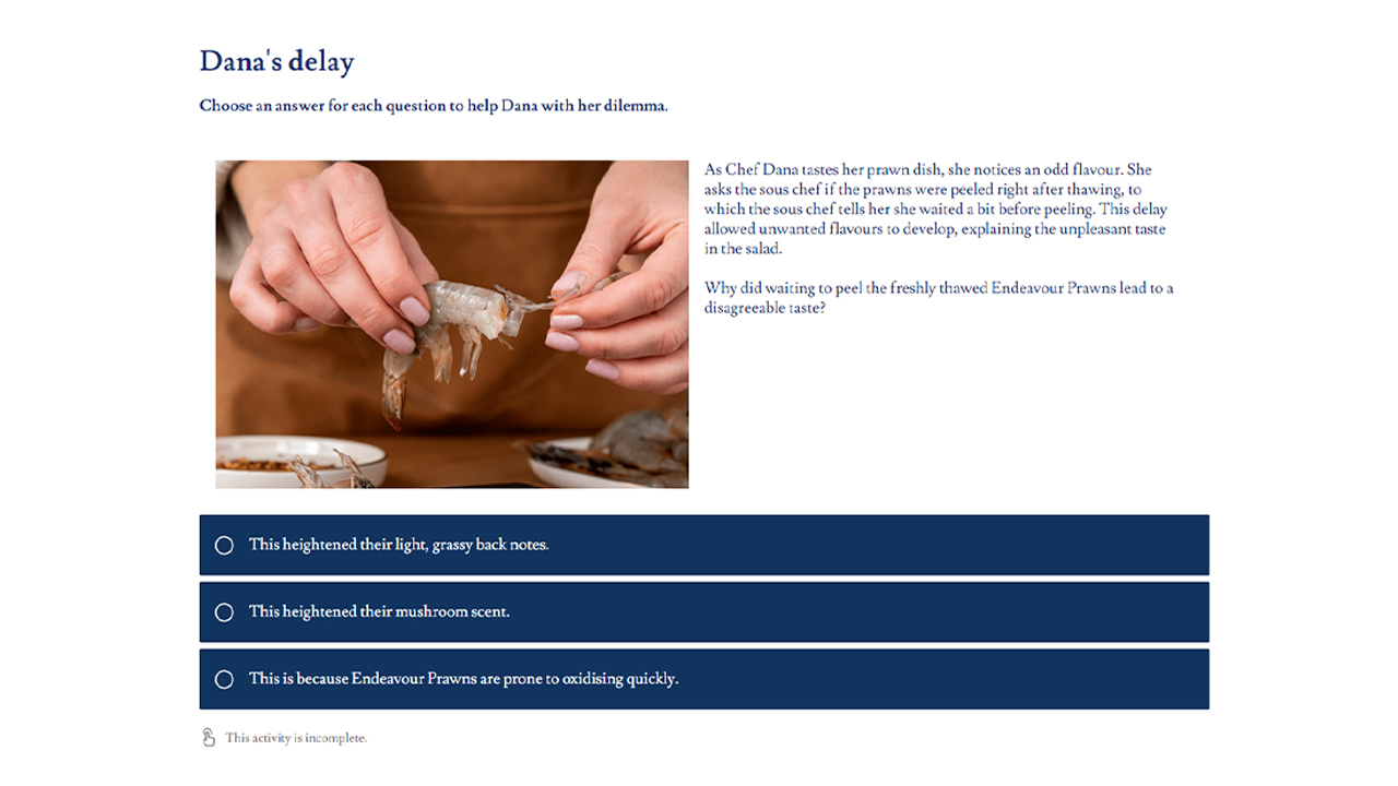Screensot 3 of Australian Wild Prawns: Endeavour Prawns online course 