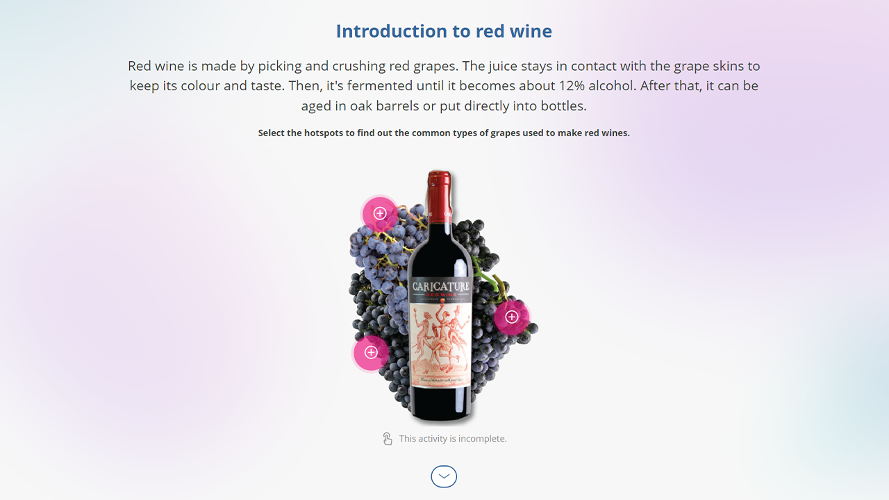 Screensot 2 of Bar Bites: Red Wine online course 