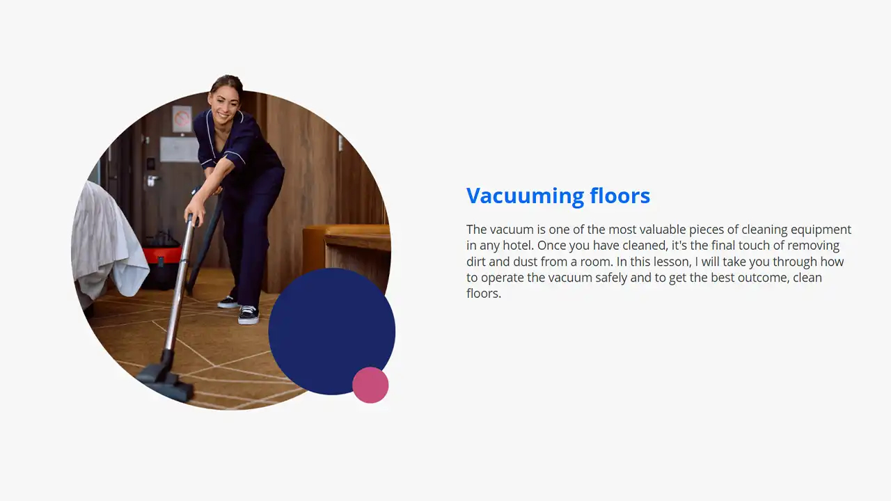 Screensot 3 of Housekeeping Essentials online course 