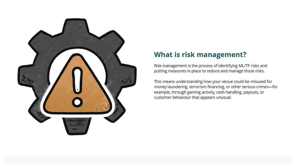 Screensot 2 of ML/TF Risk Assessments and AML/CTF Programs online course 