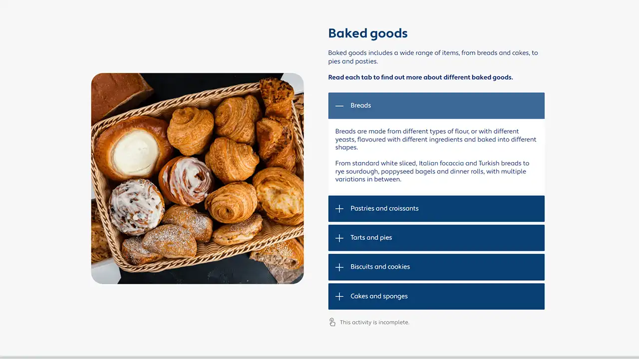Screensot 3 of Dry Methods of Cookery online course 