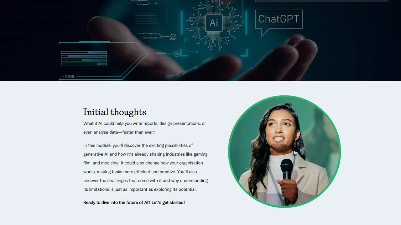 Screensot 3 of Introduction to Generative AI online course 