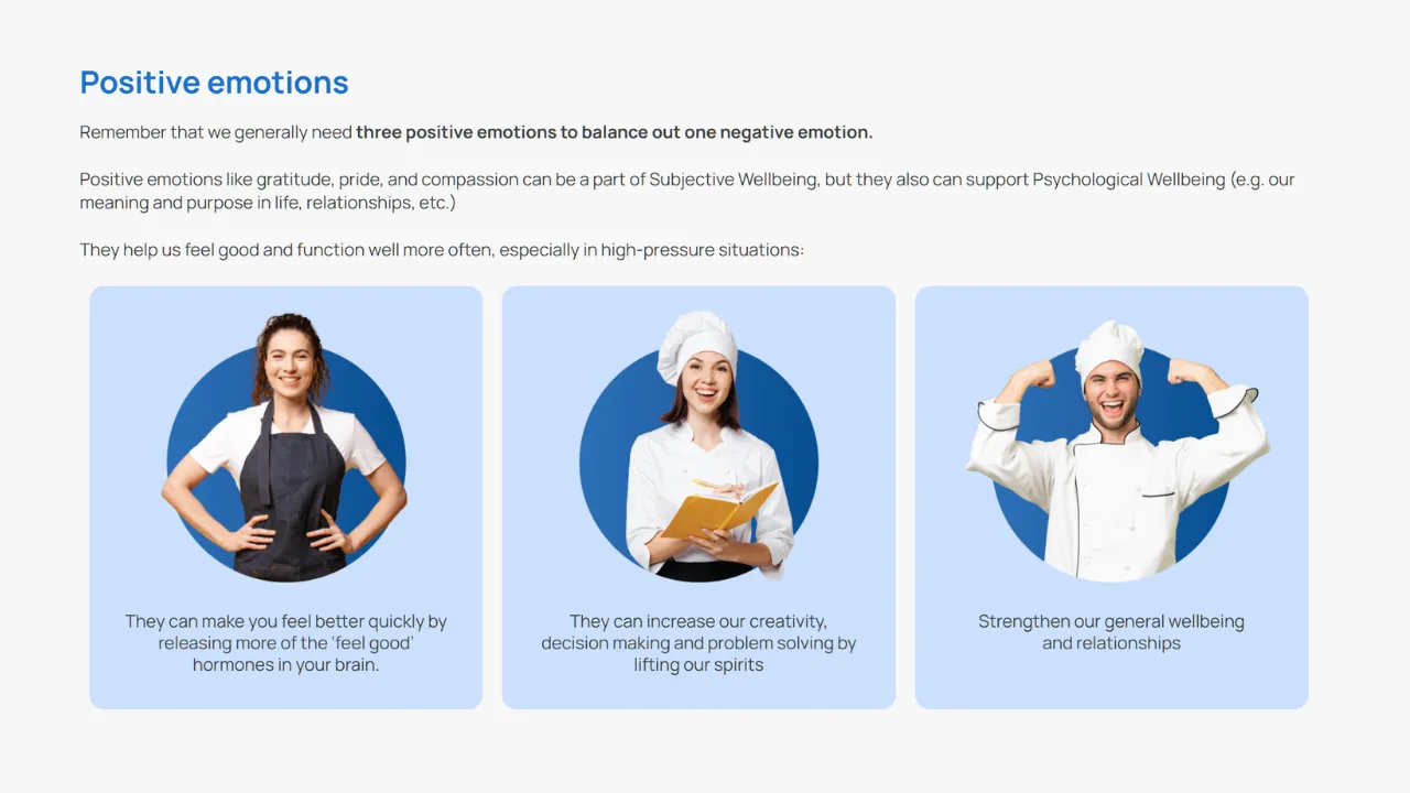 Screensot 3 of Mental Fitness Basics - Wellbeing, Emotions and Resilience online course 