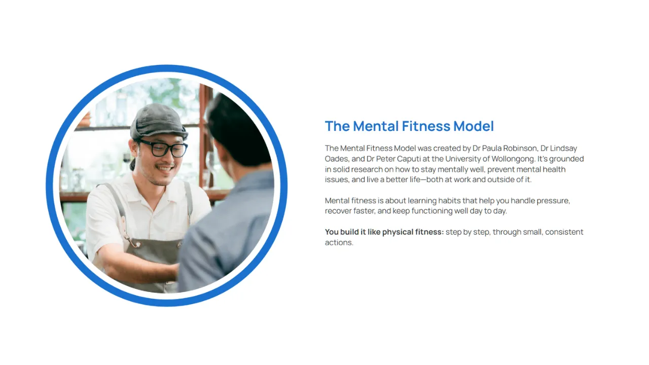 Screensot 3 of Mental Fitness Basics – Know Your 4 Pillars online course 