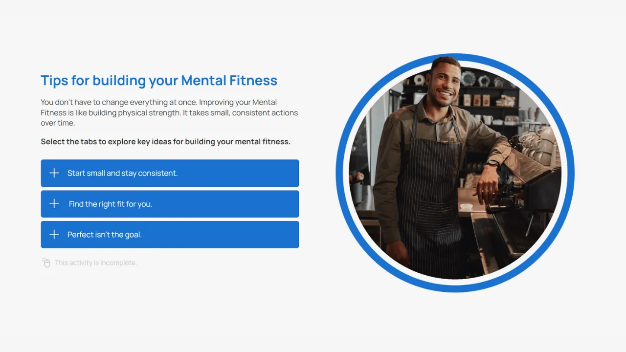 Screensot 3 of Mental Fitness online course 