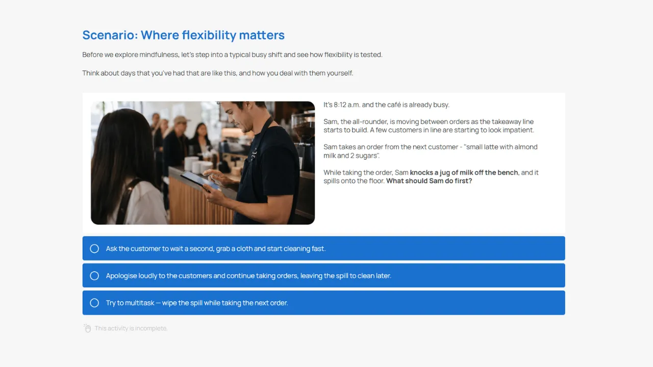 Screensot 3 of Mental Fitness – Flexibility online course 