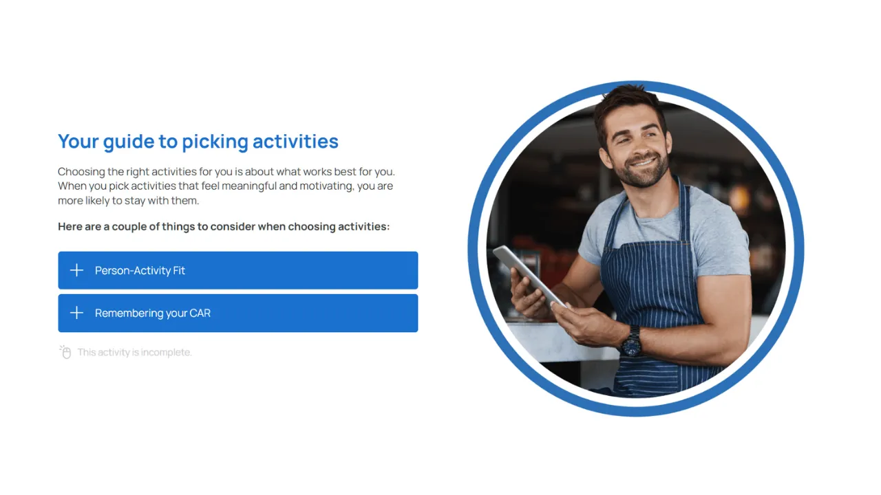 Screensot 3 of Mental Fitness – Designing your Blueprint online course 