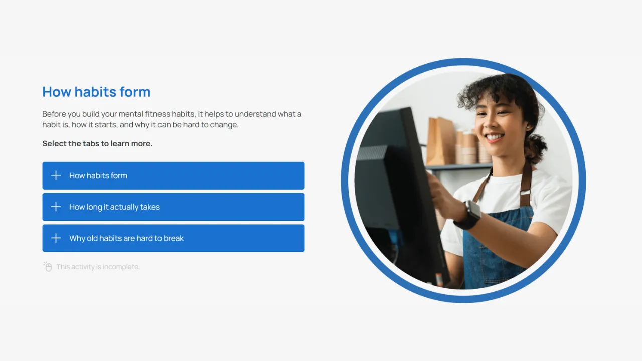 Screensot 3 of Mental Fitness – Implementing your Blueprint online course 