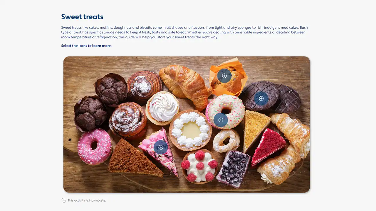 Screensot 3 of Select and Store Ingredients online course 