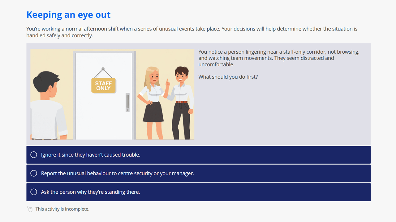 Screensot 3 of Serious Threats Training online course 