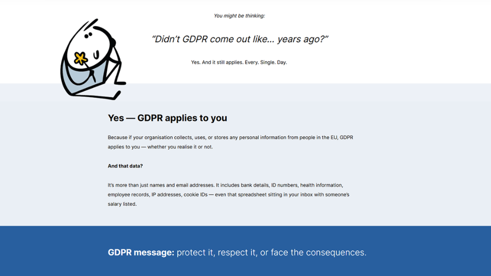Screensot 3 of GDPR Essentials (UK) online course 