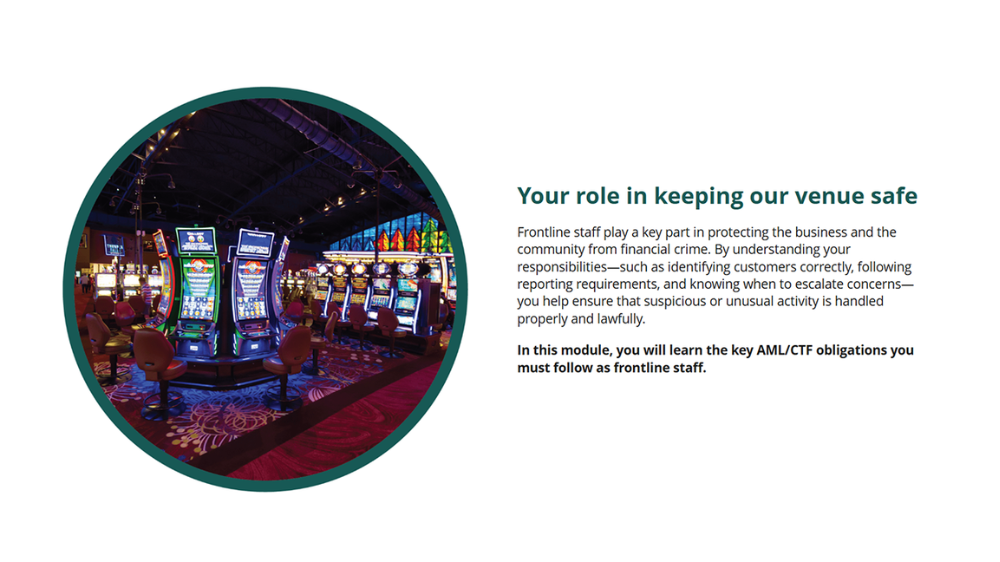 Screensot 3 of AML/CTF High Risk Role Training online course 