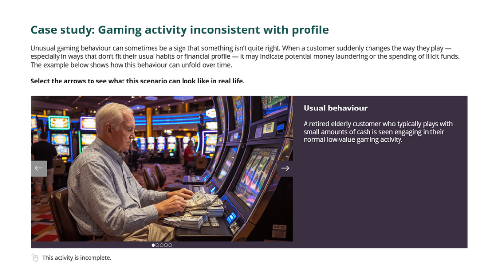 Screensot 4 of AML/CTF High Risk Role Training online course 