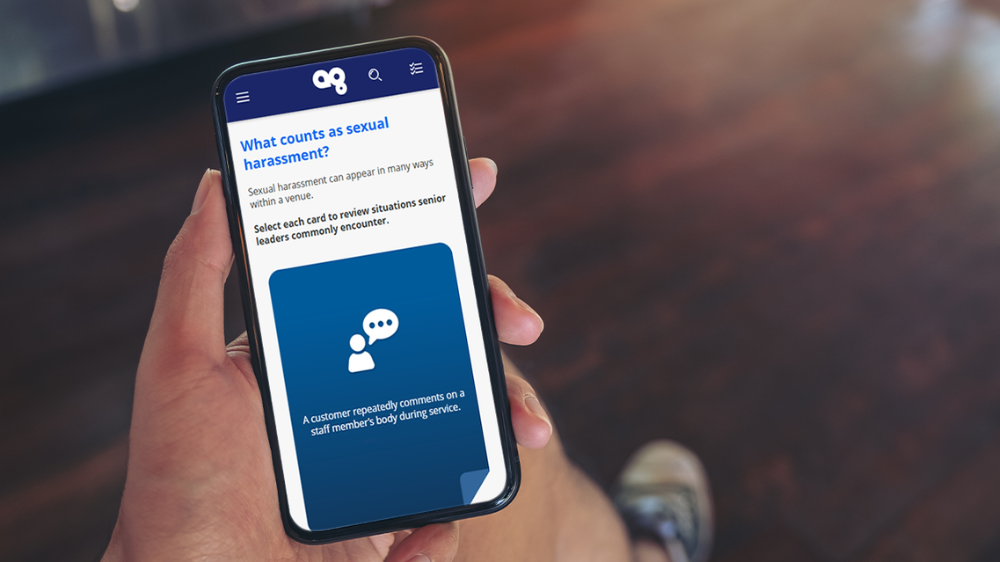 Screensot 2 of Effective Leadership in Preventing Sexual Harassment online course 