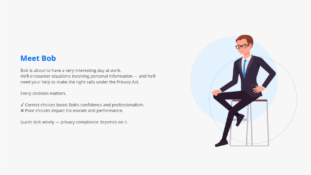 Screensot 3 of Privacy in the Workplace online course 