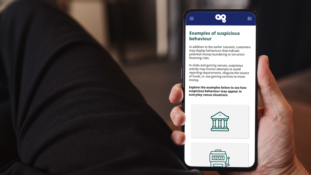 Screensot 1 of Suspicious Matter Reporting online course 