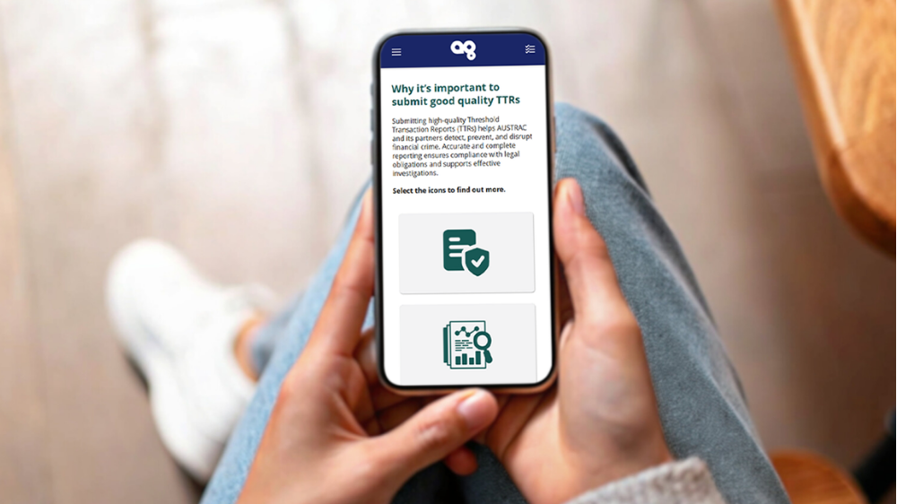 Screensot 1 of Threshold Transaction Reports (TTRs) online course 