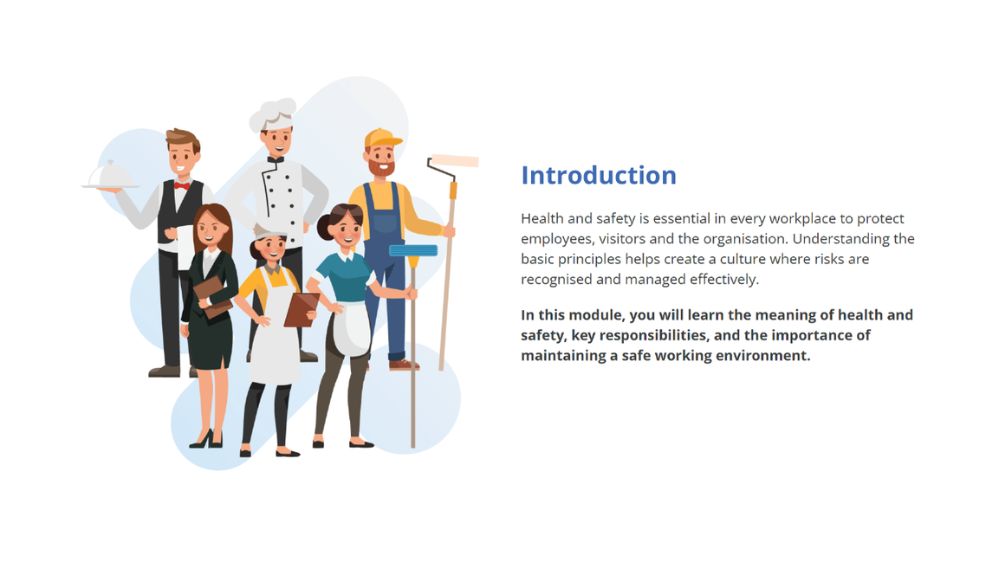 Screensot 2 of Work Health and Safety: Level 3 online course 