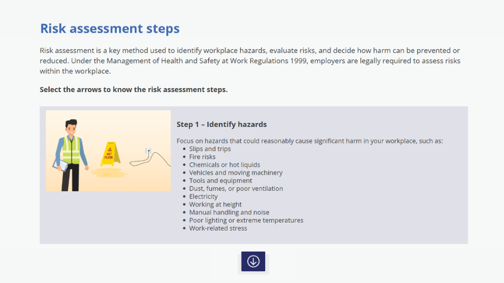 Screensot 3 of Work Health and Safety: Level 3 online course 